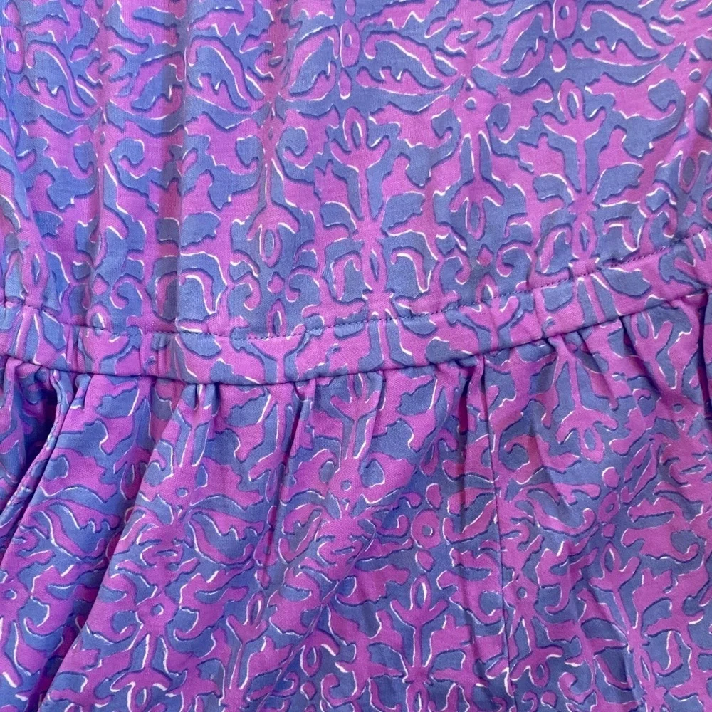 Vineyard Vines Girls Purple Patterned Romper